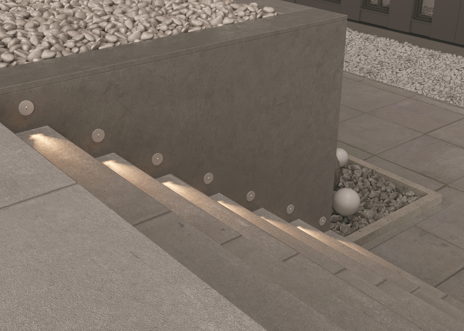 Maytoni Outdoor Lock Подсветка для лестниц цвет: белый O014SL-L3W3K