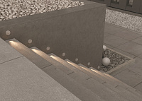 Maytoni Outdoor Lock Подсветка для лестниц цвет: белый O014SL-L3W3K