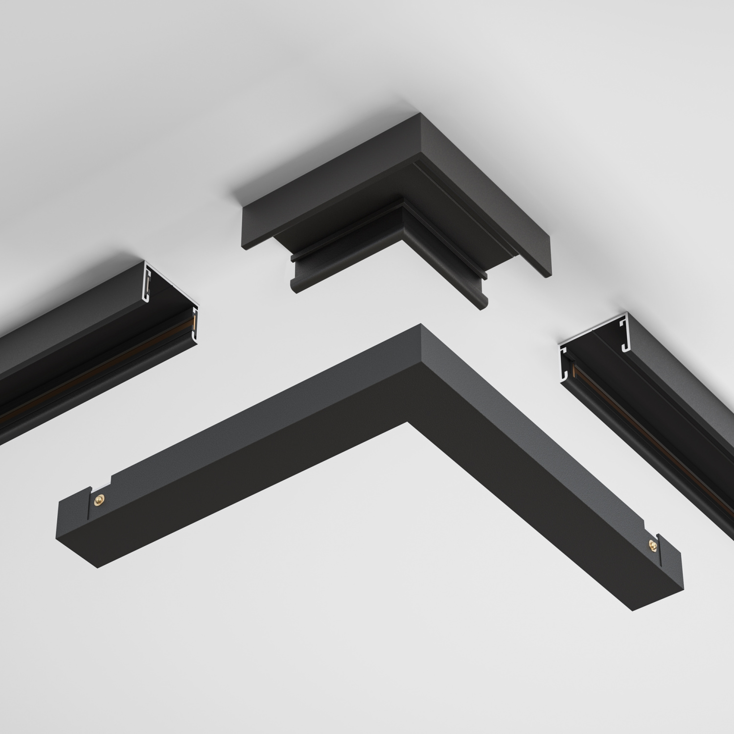 Maytoni Technical Угловой коннектор питания Basity, черный TRA172CPC-1B