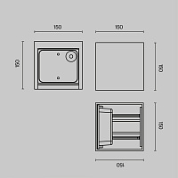 Maytoni Outdoor Fulton Архитектурная подсветка цвет: черный O572WL-L20B3K