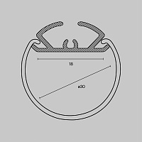 Maytoni Led Strip Профиль ALM-D30-S-2M
