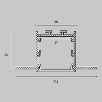 Maytoni Led Strip Профиль ALM-7135-S-2M