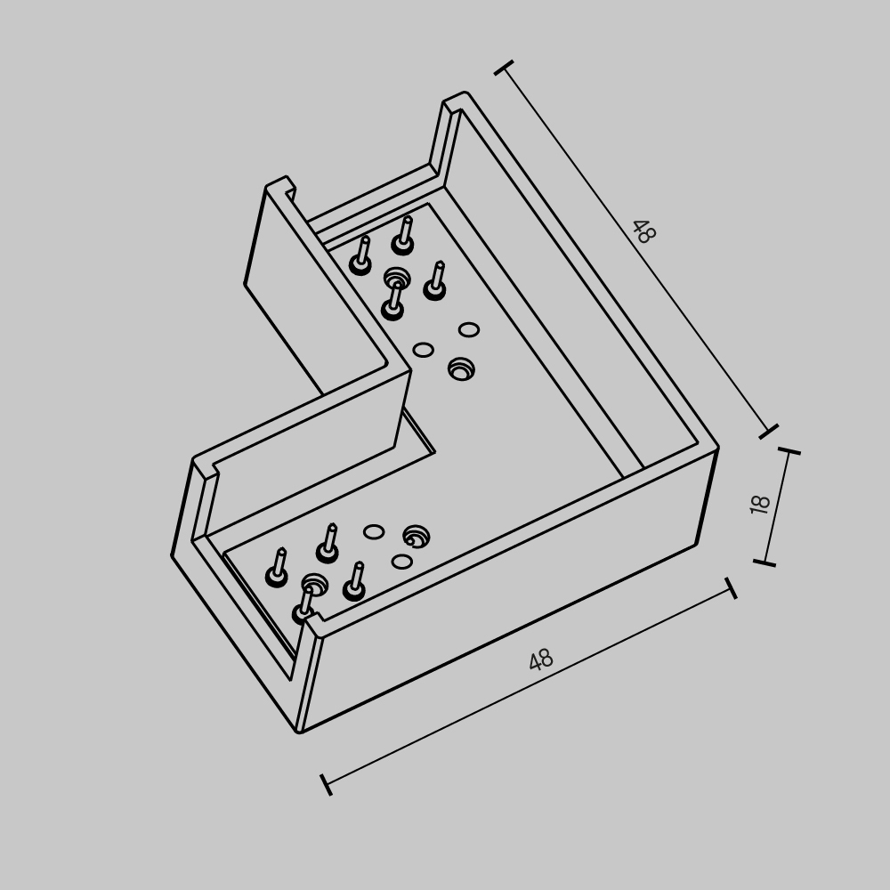 Maytoni Technical Коннектор питания угловой Elasity TRA160CL-11B