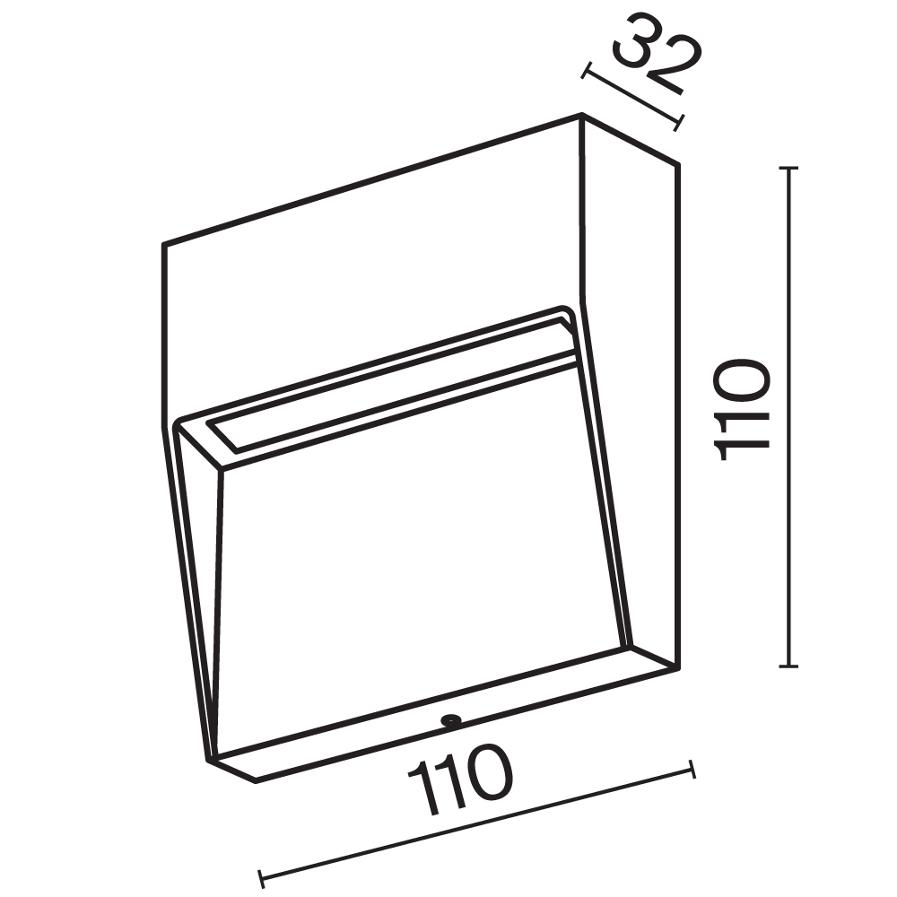 Maytoni Outdoor Mane Подсветка для лестниц цвет: белый O047SL-L3W3K