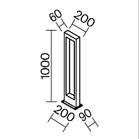 Maytoni Outdoor Bonn Ландшафтный светильник цвет: графит O425FL-L10GF
