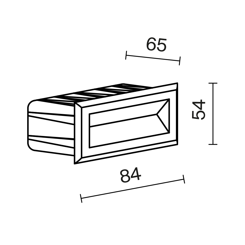 Maytoni Outdoor Bosca Подсветка для лестниц цвет: черный O045SL-L3B3K