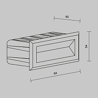 Maytoni Outdoor Bosca Подсветка для лестниц цвет: черный O045SL-L3B3K
