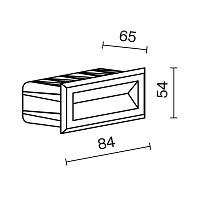 Maytoni Outdoor Bosca Подсветка для лестниц цвет: черный O045SL-L3B3K
