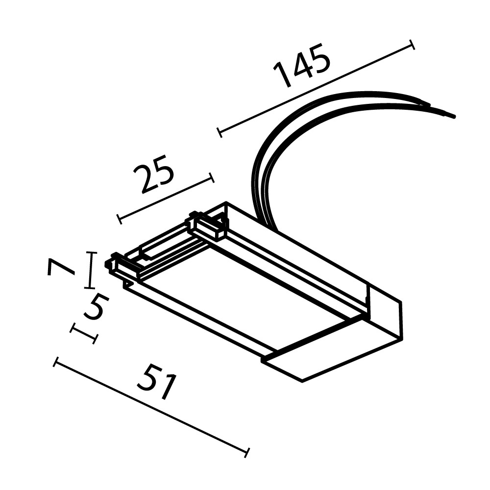 Maytoni Technical Ввод питания Radity накладной белый TRA084B-11W