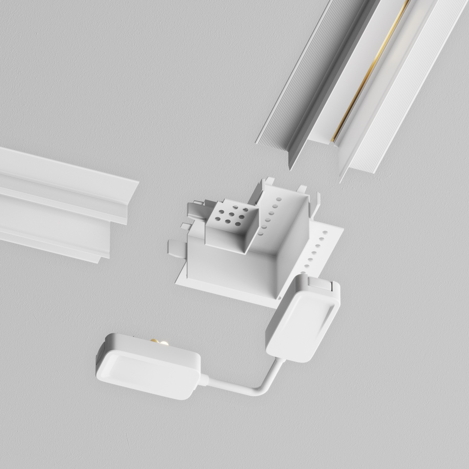 Maytoni Technical Коннектор угловой Radity встраиваемый белый TRA084CL-12W