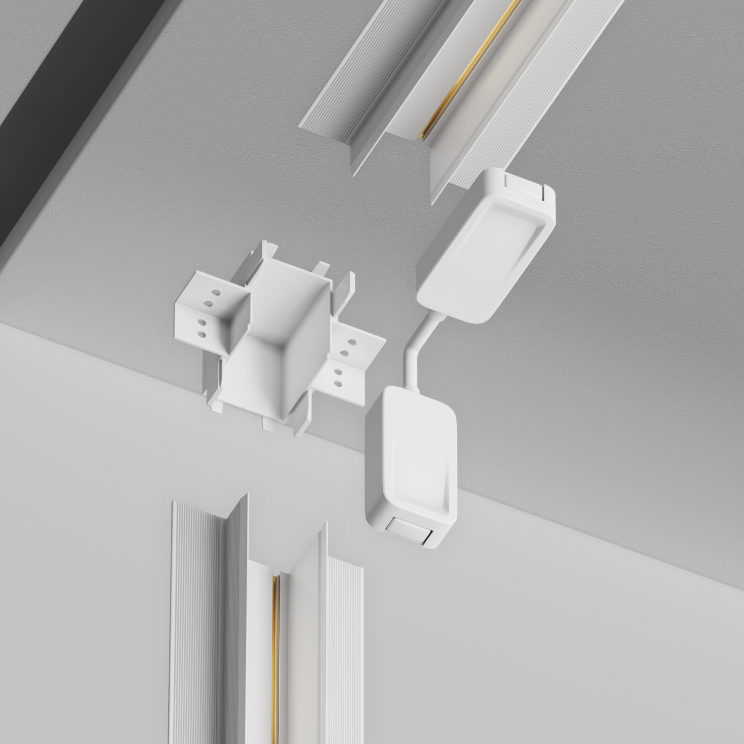 Maytoni Technical Коннектор угловой внутренний Radity встраиваемый белый TRA084CT-12W