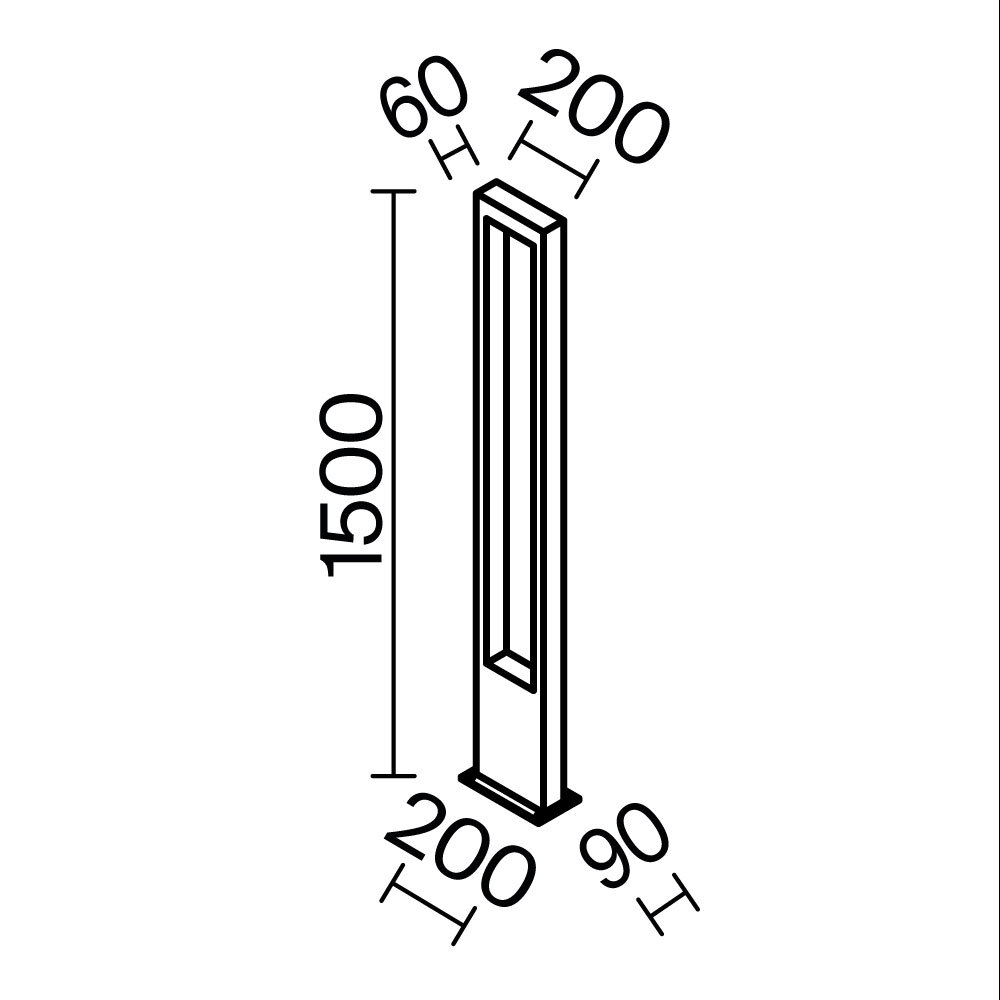 Maytoni Outdoor Bonn Садово-парковый светильник цвет: графит O425FL-L20GF