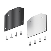 Maytoni Technical Заглушка торцевая к профилю TRA034MP-2S-1, черный/белый 2 штуки в упаковке. TRA034MPEC-1