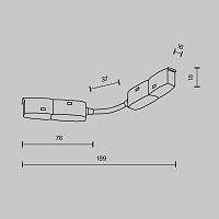 Maytoni Technical Коннектор питания радиусный Radity встраиваемый белый TRA034CS-W