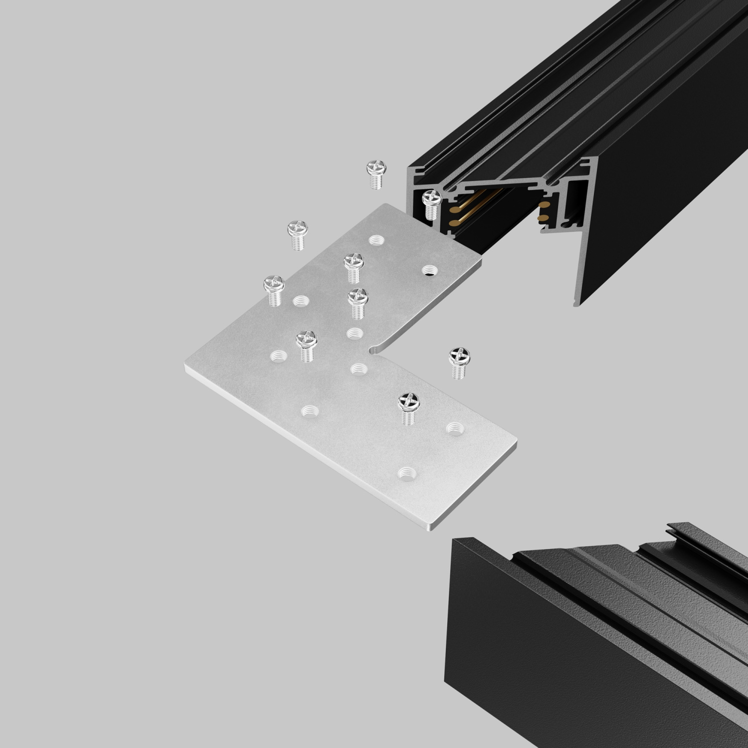 Maytoni Technical Соединитель угловой для накладного шинопровода Gravity TRA010CL-21