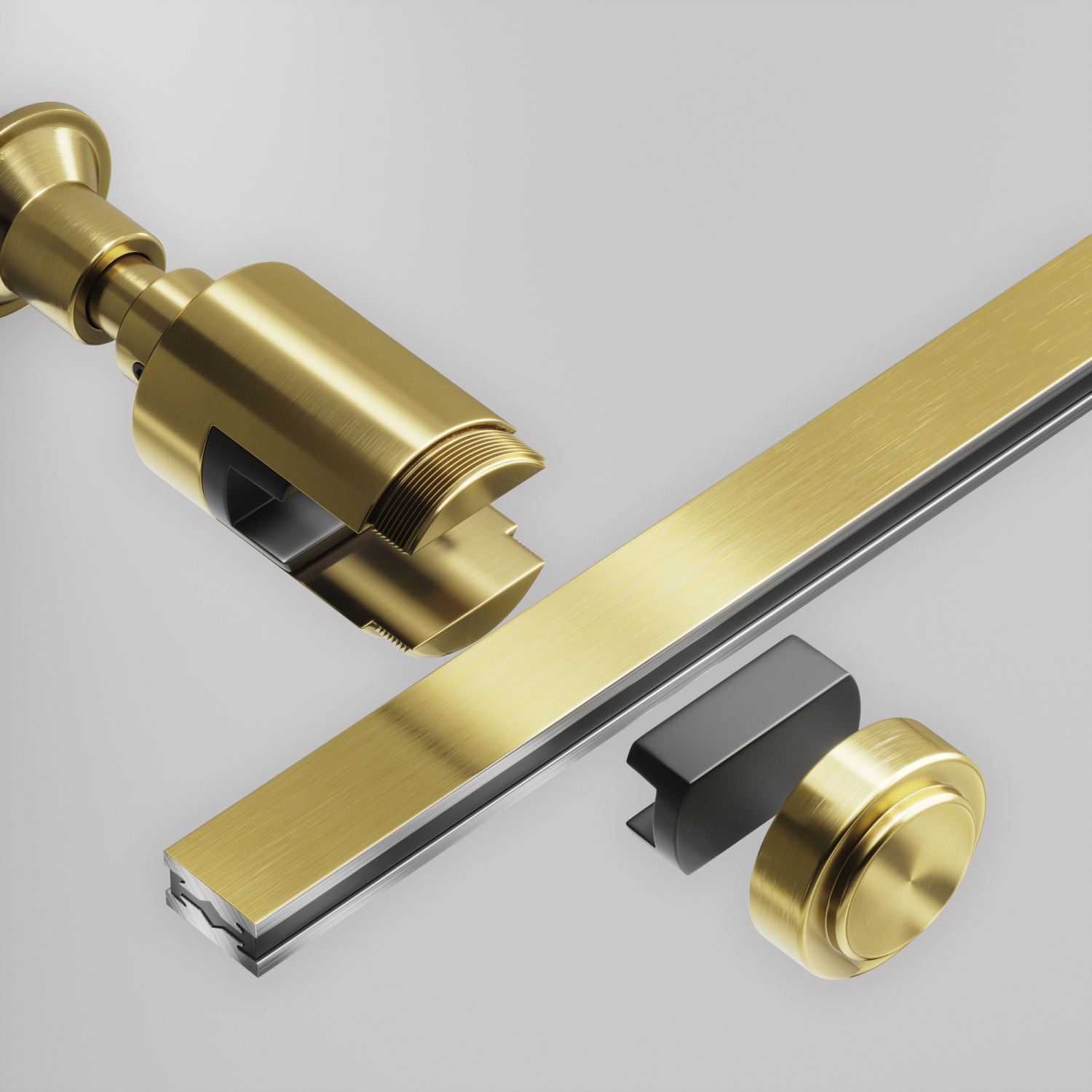 Maytoni Technical Крепление настенное Wall  одинарное Flarity латунь TRA155CW-S1-BS