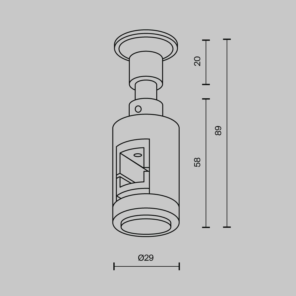 Maytoni Technical Крепление настенное Wall  одинарное Flarity латунь TRA155CW-S1-BS