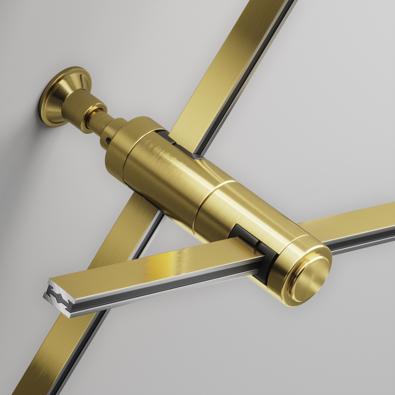 Maytoni Technical Крепление настенное Wall двойное Flarity латунь TRA155CW-D1-BS