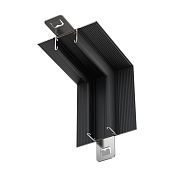 Maytoni Technical Коннектор угловой внутренний, встраиваемый под ГКЛ 12,5 мм Basity, черный TRA172ICL-12B