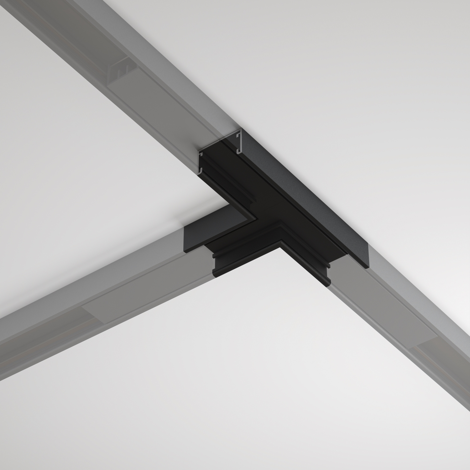 Maytoni Technical Т- образный коннектор накладной Basity, черный TRA172CT-11B