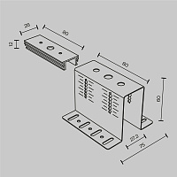 Maytoni Technical Крепеж для установки шинопровода Exility в деревянный потолок TRA034HCB