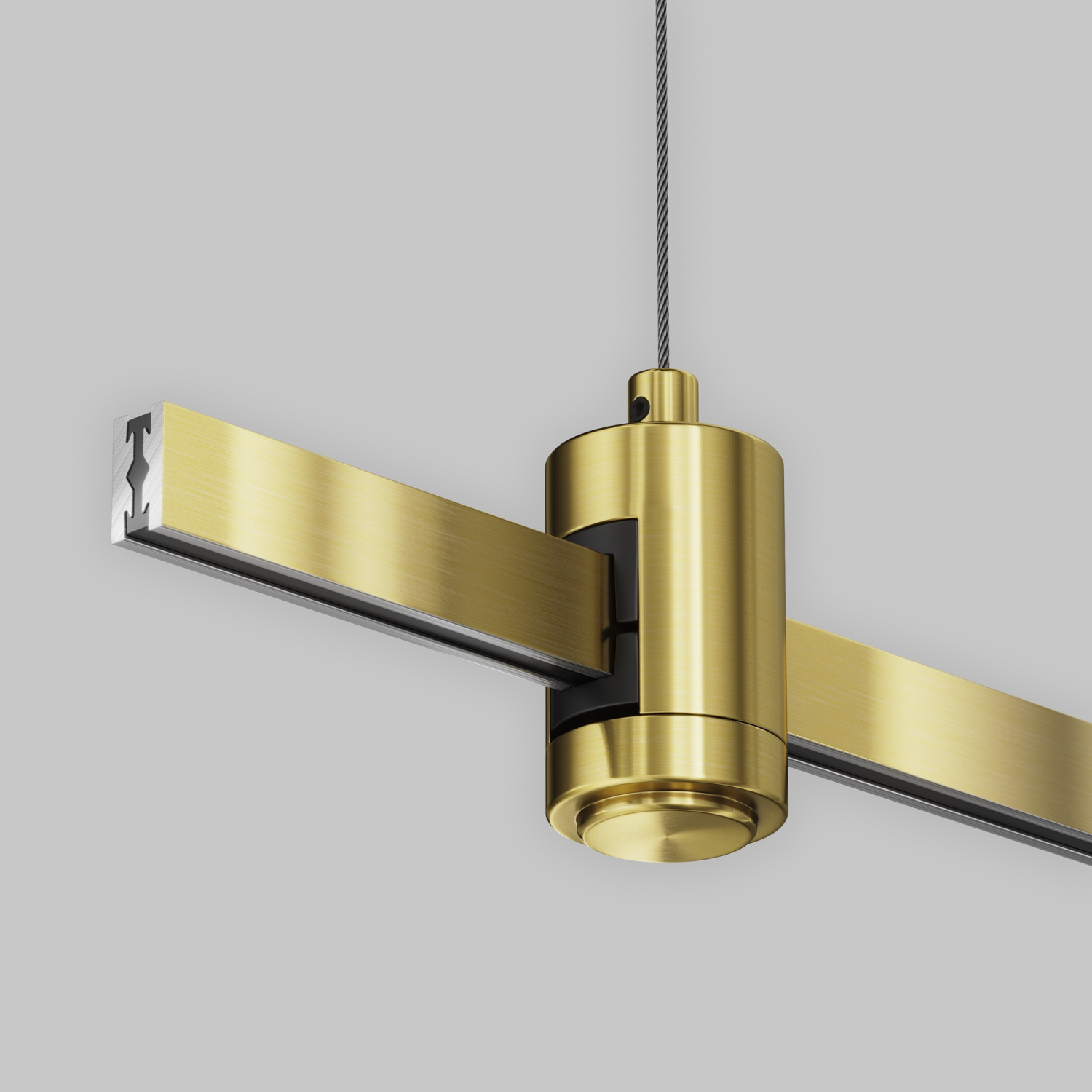 Maytoni Technical Подвес тросовый Hang одинарный Flarity латунь TRA157SW-S1-BS