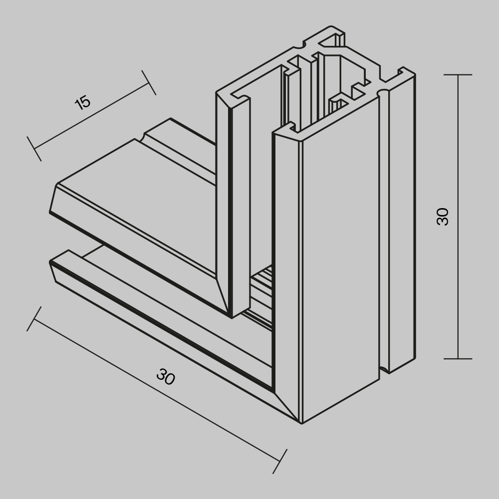 Maytoni Technical Коннектор угловой, накладной Levity TRA184CL-11B