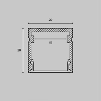 Maytoni Led Strip Профиль ALM-2020-S-2M