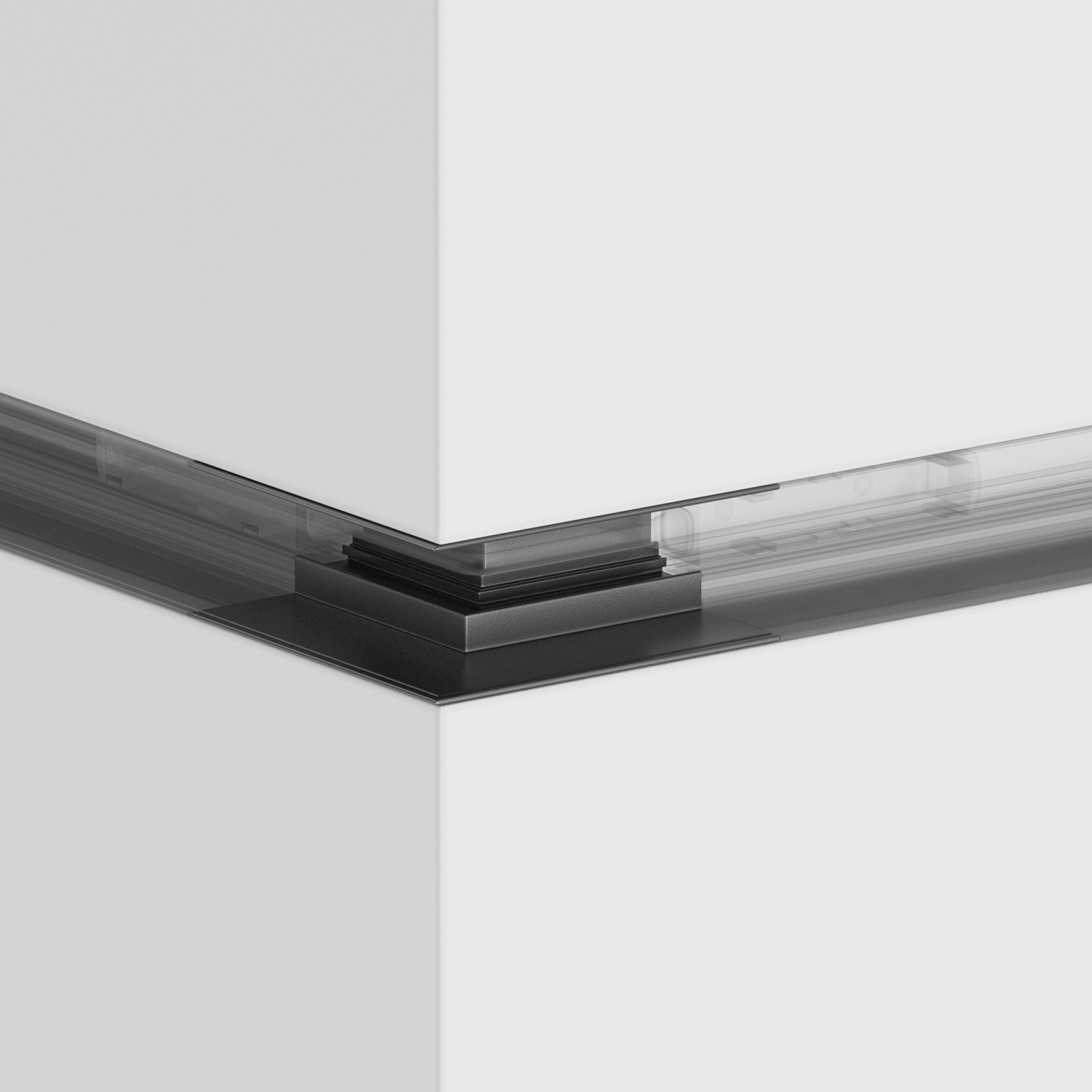 Maytoni Technical Угловой коннектор внешний Gravity встраиваемый черный TRX010OCL-22B