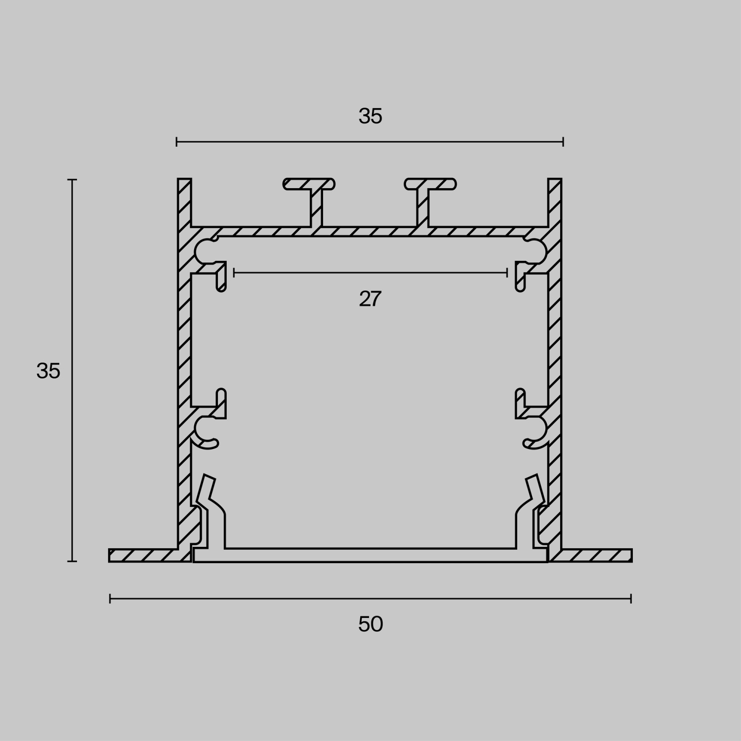 Maytoni Led Strip Профиль ALM-5035-S-2M