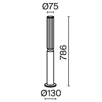 Maytoni Outdoor Lit Ландшафтный светильник цвет: графит O593FL-L12GF3K