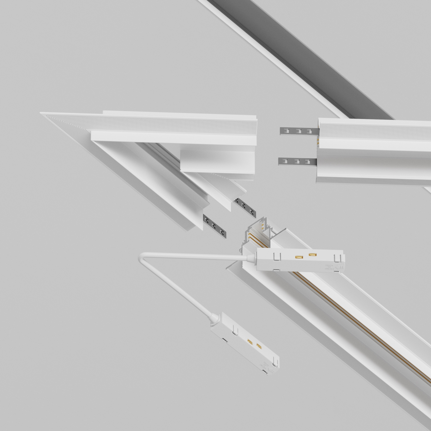 Maytoni Technical Угол-соединитель 45° Gravity встраиваемый белый TRA010CLS-42W