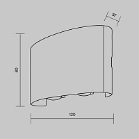 Maytoni Outdoor Strato Архитектурная подсветка цвет: черный O417WL-L4B3K