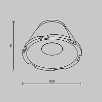 Maytoni Technical Accessories Аксессуар LensCD28-15