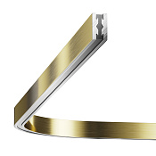 Maytoni Technical Радиусный коннектор для шинопровода Flarity латунь TRX154-RC80-BS