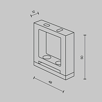 Maytoni Technical Крепеж для текстильной ленты, 1 шт. TRA130BS-B-1
