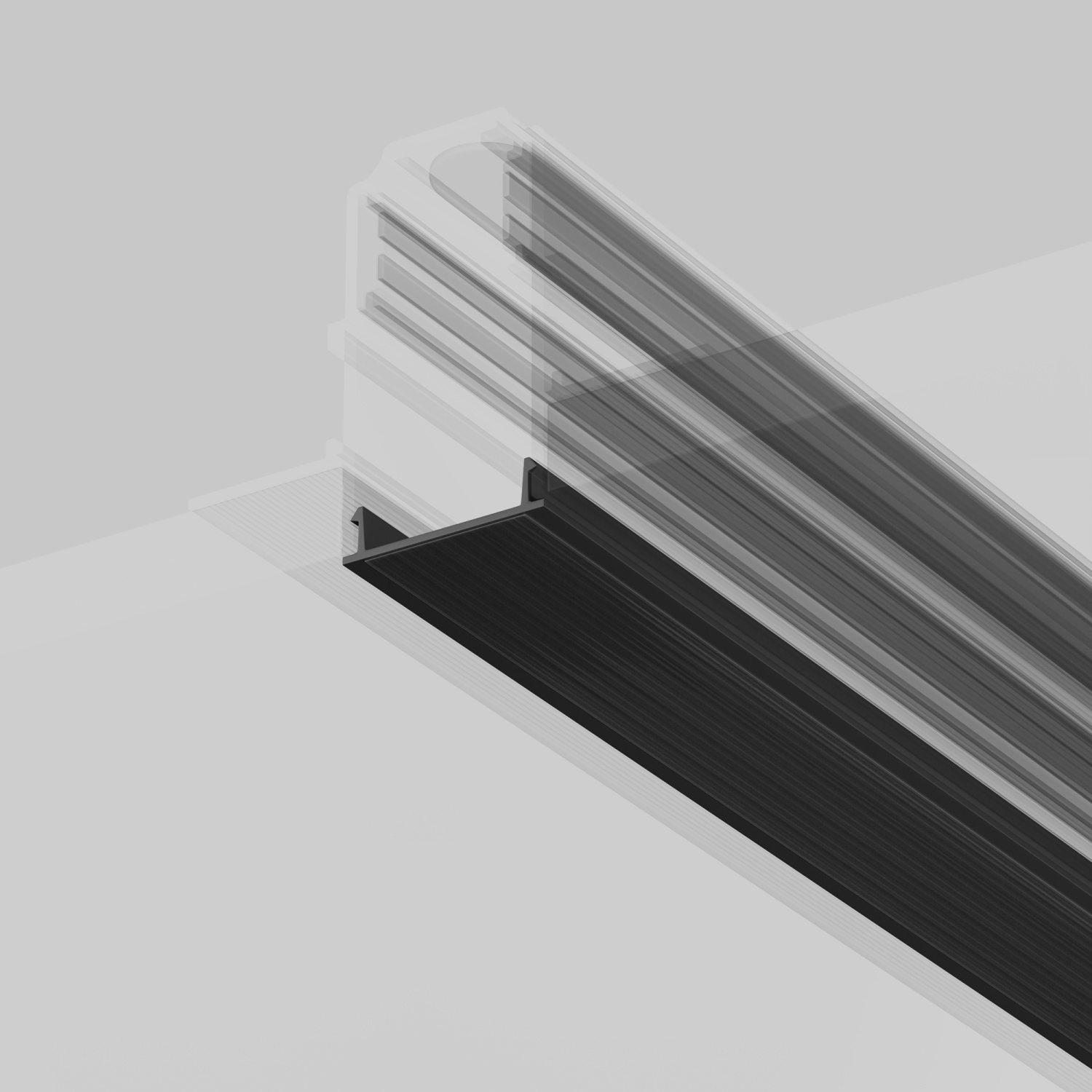 Maytoni Technical Декоративная накладка 1шт Exility черный TRA034DO-1B