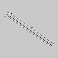 Maytoni Technical Декоративная накладка 1шт Exility черный TRA034DO-1B