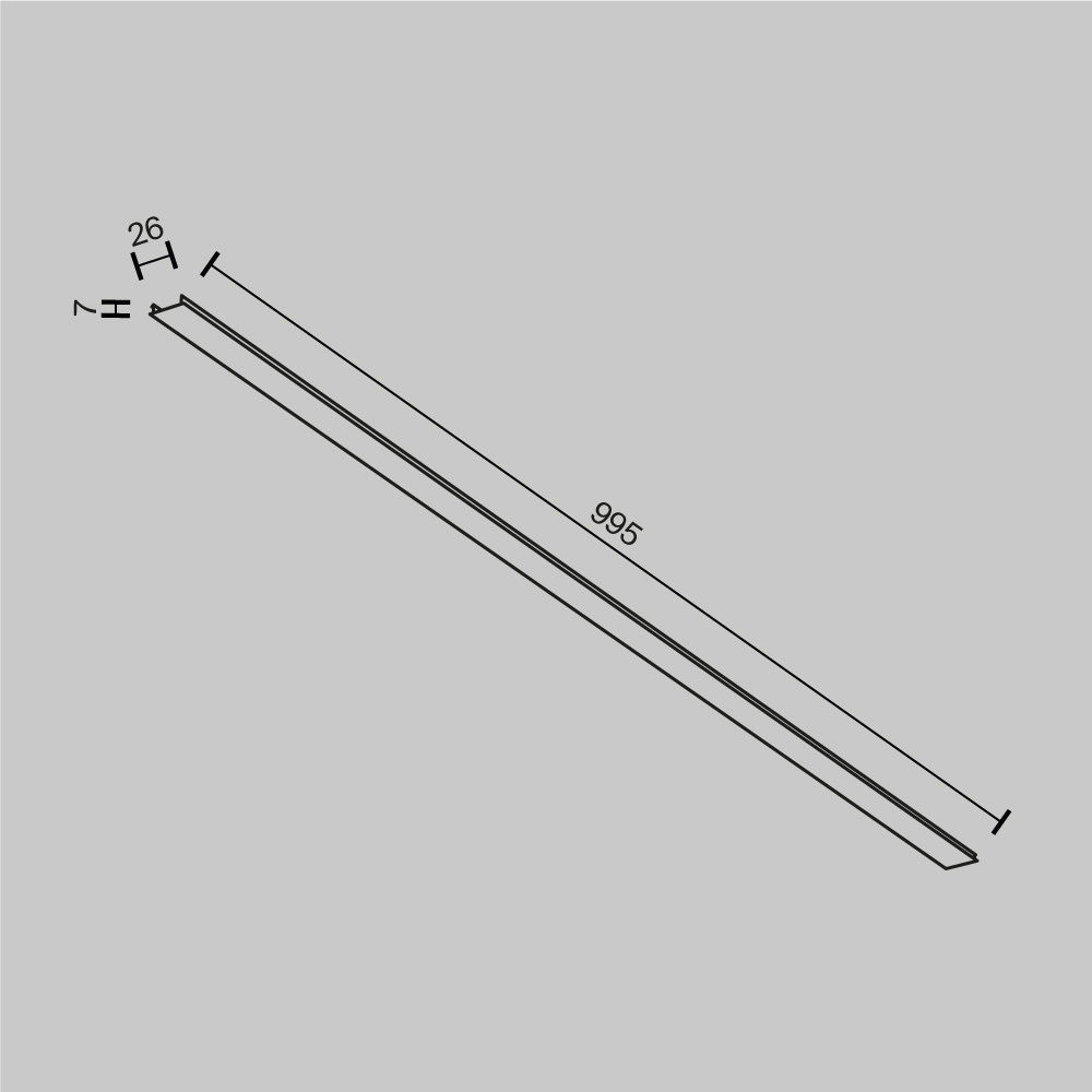 Maytoni Technical Декоративная накладка 1шт Exility белый TRA034DO-1W