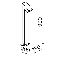 Maytoni Outdoor Guss Ландшафтный светильник цвет: графит O592FL-L15GF3K