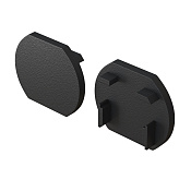 Maytoni Technical Заглушка для круглого шинопровода, 2 шт. Basity, черный TRA172EC-R-11B