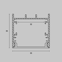Maytoni Led Strip Профиль ALM-3535B-S-2M