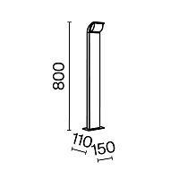 Maytoni Outdoor Stock Ландшафтный светильник цвет: графит O446FL-L7GF3K