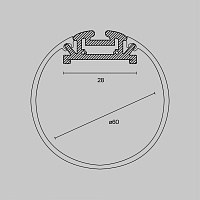 Maytoni Led Strip Профиль ALM-D60-S-2M