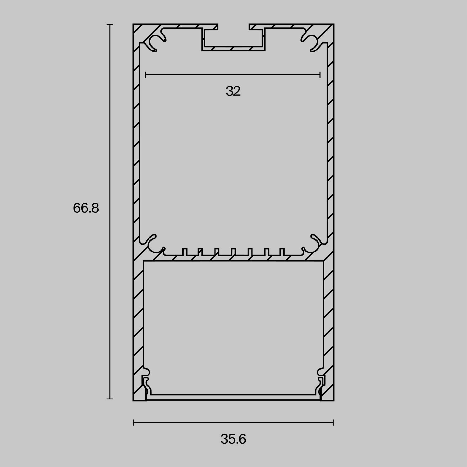 Maytoni Led Strip Профиль ALM-3566-S-2M