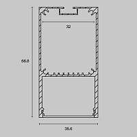 Maytoni Led Strip Профиль ALM-3566-S-2M