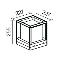 Maytoni Outdoor Trim Ландшафтный светильник цвет: графит O455FL-01GF