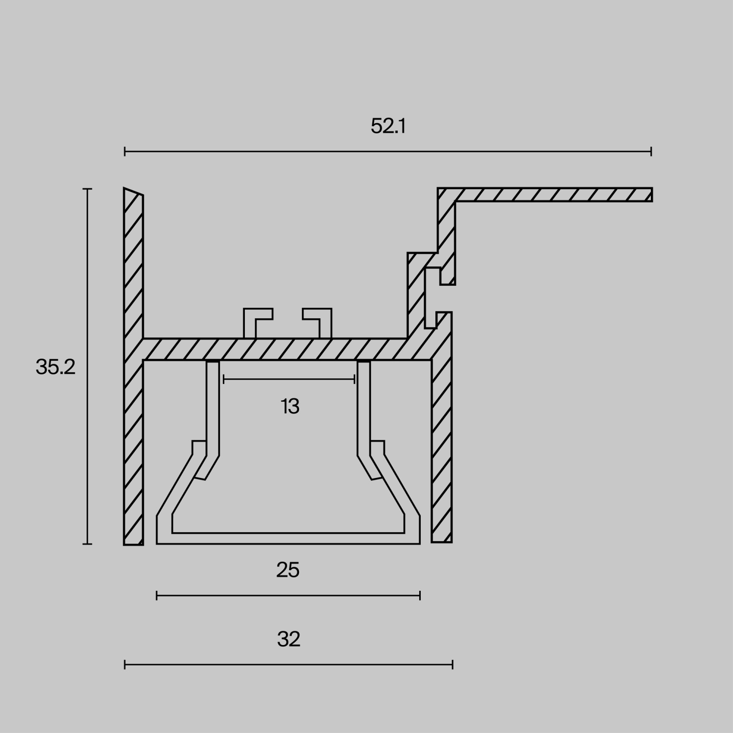 Maytoni Led Strip Профиль ALM012S-2M