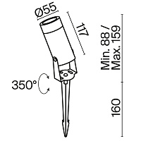 Maytoni Outdoor Bern Ландшафтный светильник цвет: графит O050FL-L5GF3K