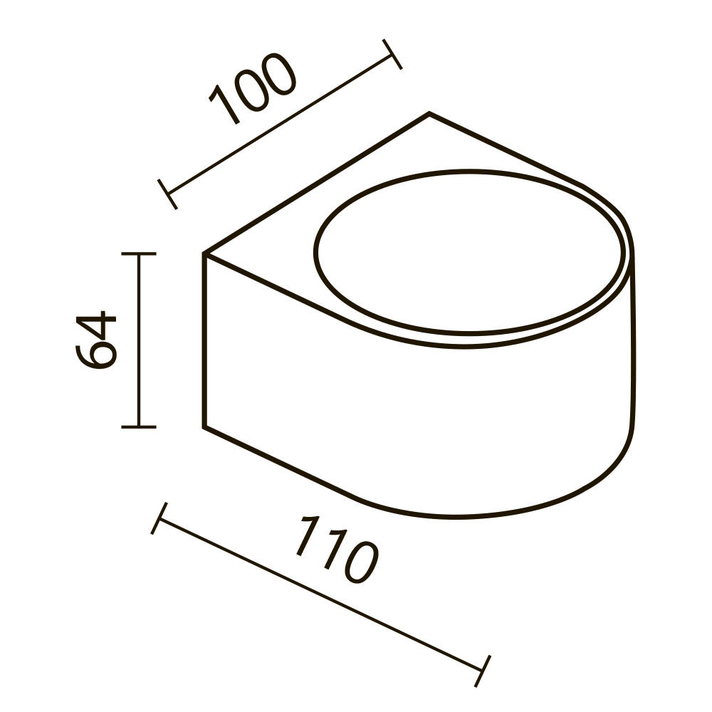 Maytoni Outdoor Blow Архитектурная подсветка цвет: графит O435WL-L10GF3K